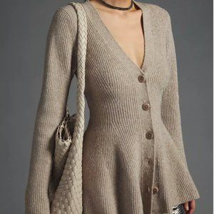 Anthropologie Maeve Hourglass Cardigan Sweater NWT